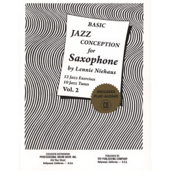 Lennie Niehaus Basic Jazz Conception For Saxophone - Volume 2