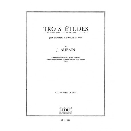 Jean Aubain 3 Etudes