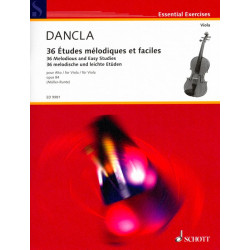 DANCLA 36 Etudes Mélodiques et Faciles - Alto