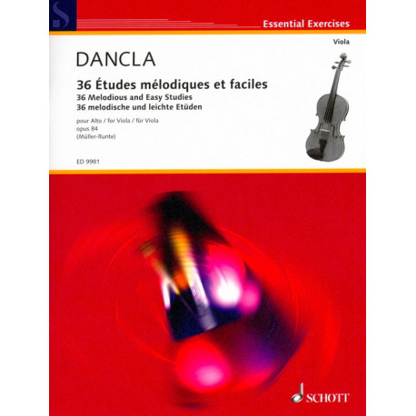 DANCLA 36 Etudes Mélodiques et Faciles - Alto