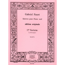 FAURÉ Nocturne N°1 Opus 33-1 En Mi Bémol Mineur