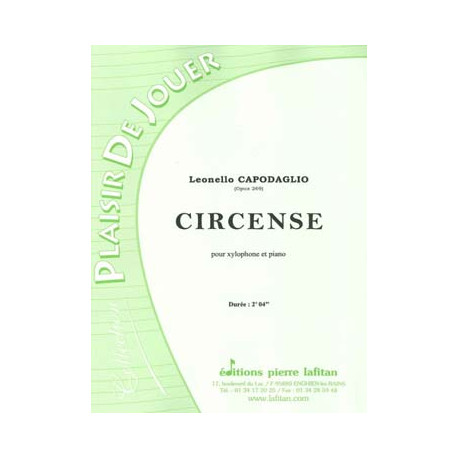 Circense pour xylophone et piano CAPODAGLIO Leonello