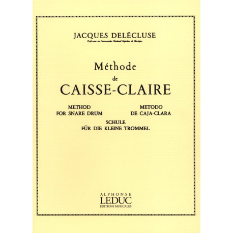 Jacques Delécluse Méthode de Caisse-Claire