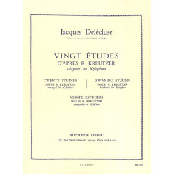 Jacques Delécluse 20 Etudes D'après Kreutzer