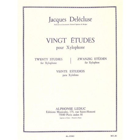 Jacques Delécluse 20 Etudes