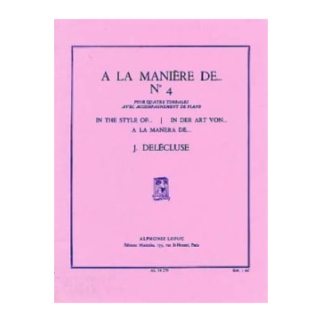 Jacques Delécluse A la Manière De... N° 4