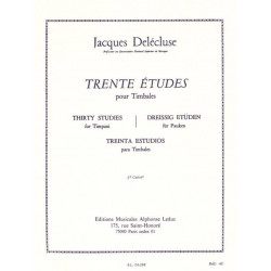 Jacques Delécluse 30 Etudes Volume 2