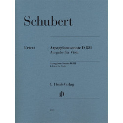SCHUBERT Sonate pour piano et arpeggione en la mineur D 821