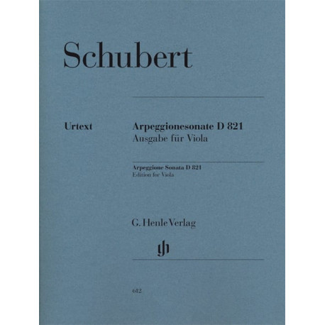 SCHUBERT Sonate pour piano et arpeggione en la mineur D 821
