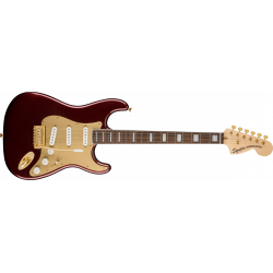 SQUIER BY FENDER STRATOCASTER 40TH ANNIVERSARY GOLD EDITION RUBY RED METALLIC