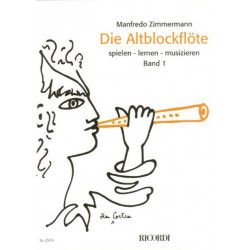 Zimmermann Manfredo Die Altblockflöte Band 1 - ohne CD