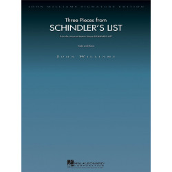 John Williams: Three Pieces From Schindler's List (Violin/Piano)~ Album Instrumental (Accompagnement Piano, Violon)