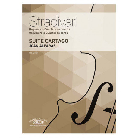 Suite Cartago Stradivari Joan ALFARAS orchestre quartet cordes