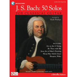 BACH J.S. Bach: 50 Solos For Classical Guitar