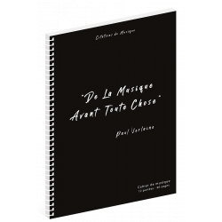 Cahier de musique Verlaine - 12 portées - 80 pages prédécoupées