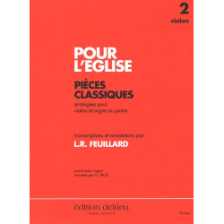 FEUILLARD Pour L'église Vol.2 - Violon, Violoncelle, Orgue ou Piano