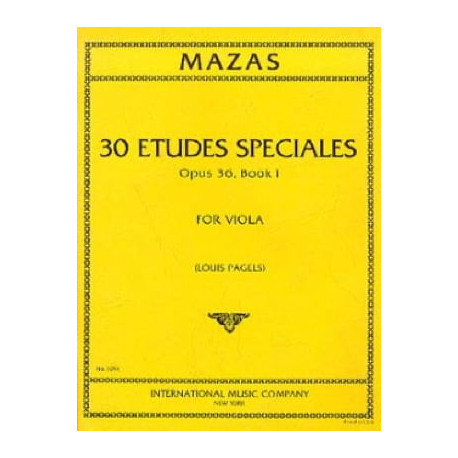 MAZAS 30 Etudes spéciales op. 36 - Book 1