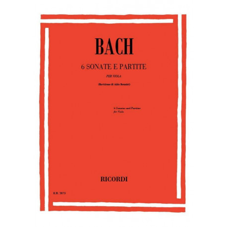 BACH 6 Sonates et Partitas - Alto