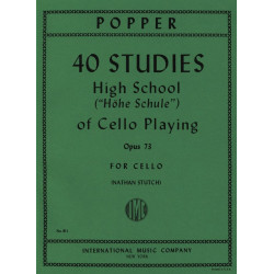 David Popper 40 Studies - High school of cello playing op. 73