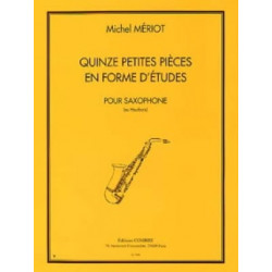 Michel Mériot 15 petites pièces en forme d'études