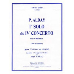 Paul Alday 1er Solo du Concerto pour violon n° 4