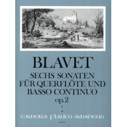 Michel Blavet 6 Sonaten op. 2 Bd. 1 - Flöte und Bc