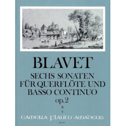 Michel Blavet 6 Sonaten op. 2 Bd. 2 - Flöte und Bc