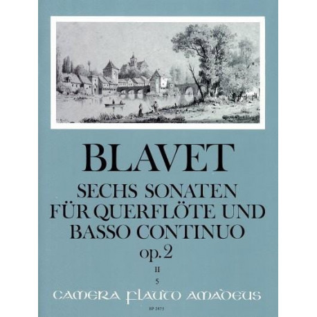 Michel Blavet 6 Sonaten op. 2 Bd. 2 - Flöte und Bc
