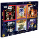 STAR WARS 12 LIVRES STAR WARS - Coffret 12 livres - 6 Histoires + 6 Coloriages Emmanuelle Caussé