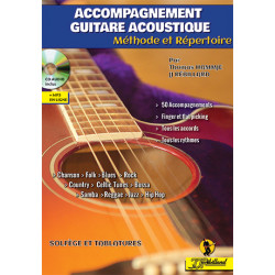 REBILLARD ACCOMPAGNEMENT GUITARE ACOUSTIQUE : 50 accompagnements standards avec CD play- along