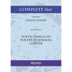 Vande Ginste Stephane Poetic Songs on Poetry by H. Gorter