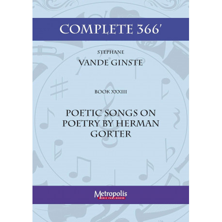 Vande Ginste Stephane Poetic Songs on Poetry by H. Gorter