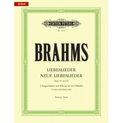 BRAHMS Liebeslieder und neue Liebeslieder - Opus 52 et 65