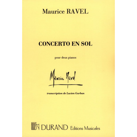 RAVEL Concerto en Sol