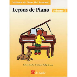 MÉTHODE DE PIANO HAL LEONARD - Leçons Vol. 3 avec CD play-along