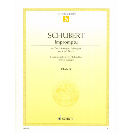 SCHUBERT Impromptu la bémol majeur op. 142-2 D 935