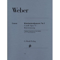 Carl Maria von Weber Concerto pour clarinette n° 1 en fa mineur op. 73