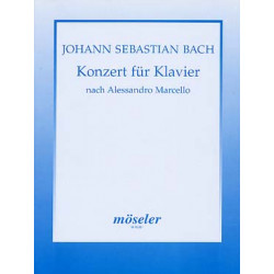 Jean Sebastien Bach Concerto pour piano BWV 974 en ré m d'après Marcello