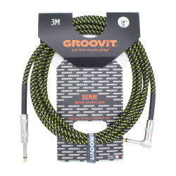 Groovit Câble Tressé Blindé D/C 3m Jaune