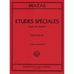 MAZAS ETUDES SPECIALES OP.36 BOOK 1