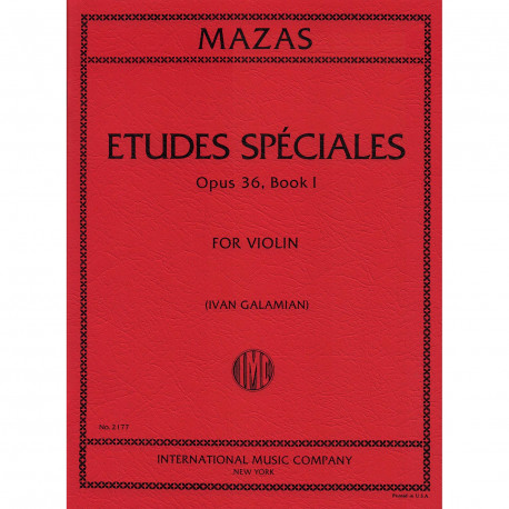 MAZAS ETUDES SPECIALES OP.36 BOOK 1