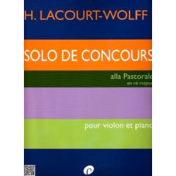 H. Lacourt-Wolff Solo de Concours alla Pastorale, en ré majeur