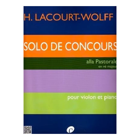 H. Lacourt-Wolff Solo de Concours alla Pastorale, en ré majeur