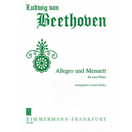 BEETHOVEN Allegro und Menuett - 2 Flöten