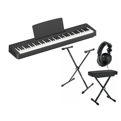 YAMAHA p-145 : Le piano numérique portable pack avec stand et casque