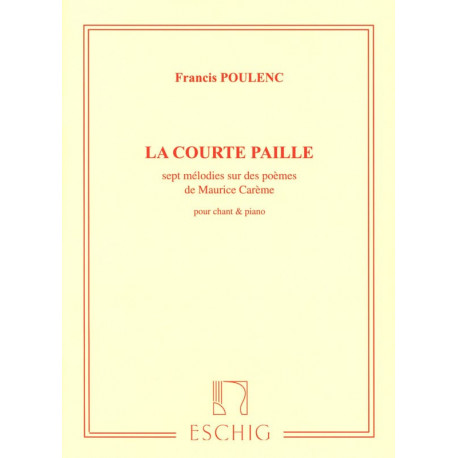 POULENC La Courte Paille