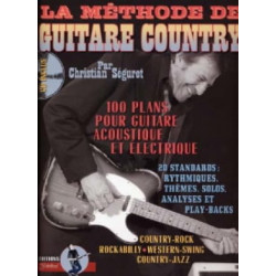 Séguret Christian / Rébillard Jean-Jacques La méthode de guitare country AVEC CD.