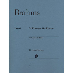 BRAHMS 51 Exercices - Piano