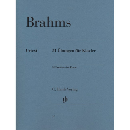 BRAHMS 51 Exercices - Piano