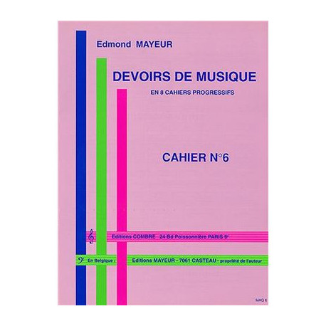 MAYEUR DEVOIRS DE MUSIQUE VOL.6